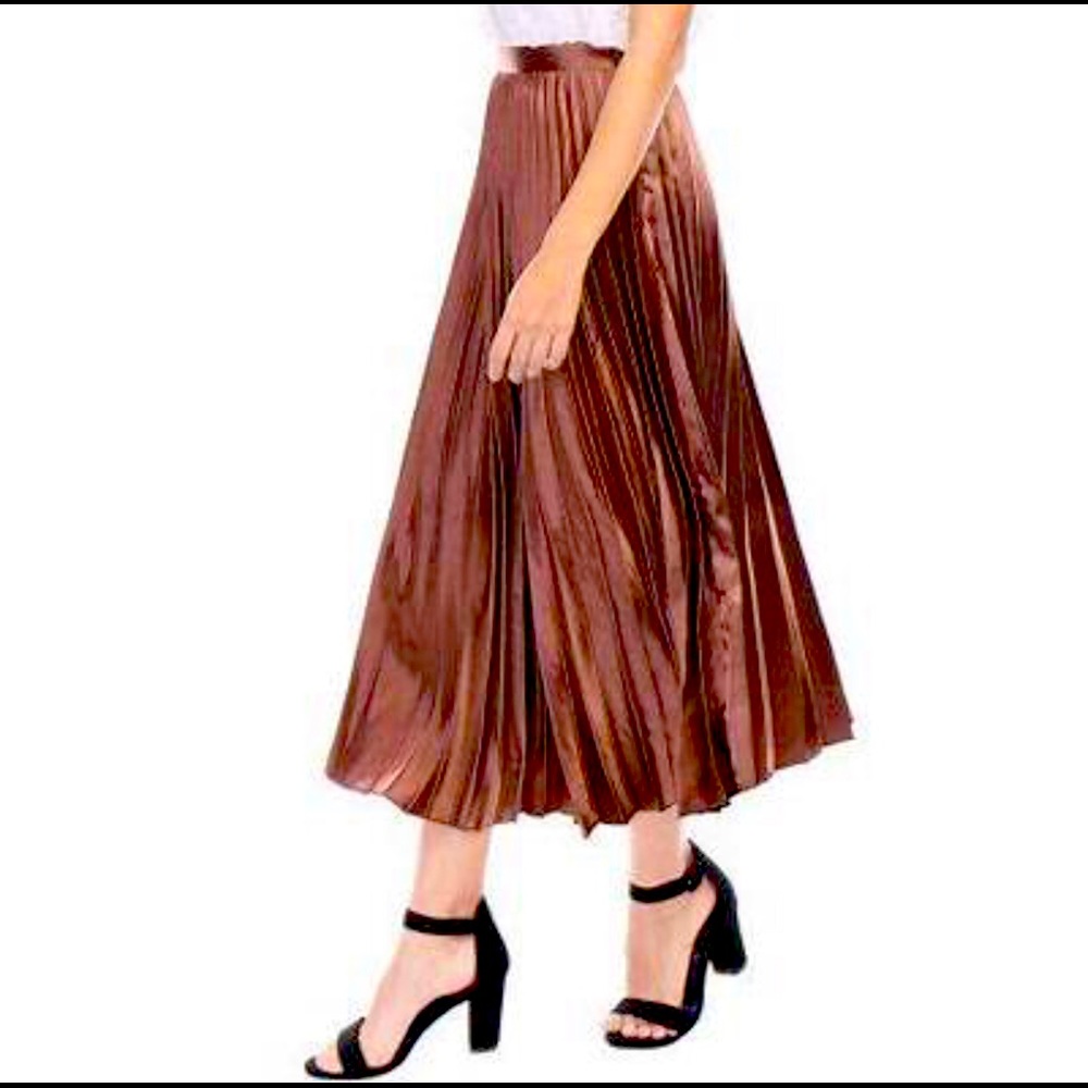 ALC Copper accordion pleated skirt, new with tag.